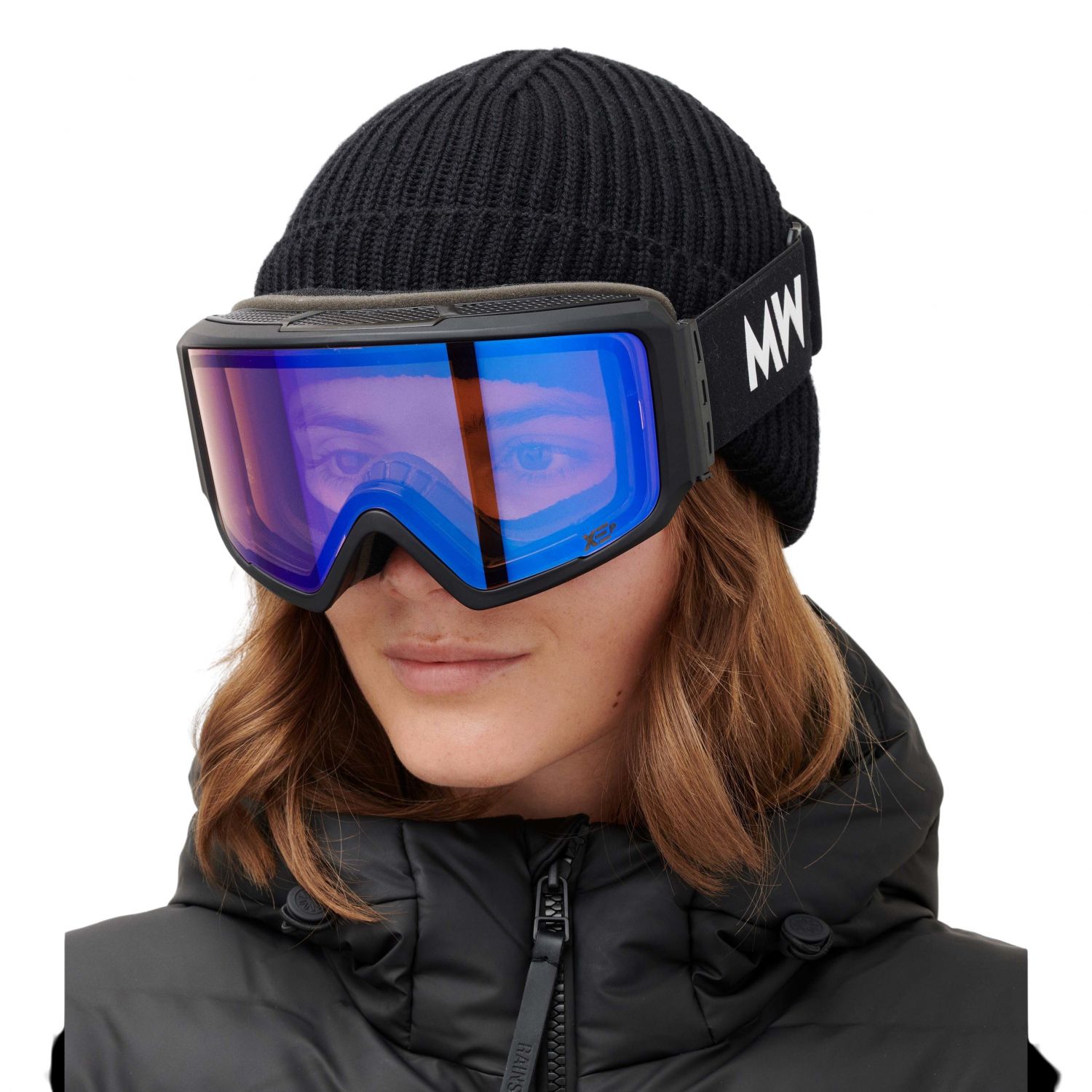 MessyWeekend Flip XEp, masque de ski, noir