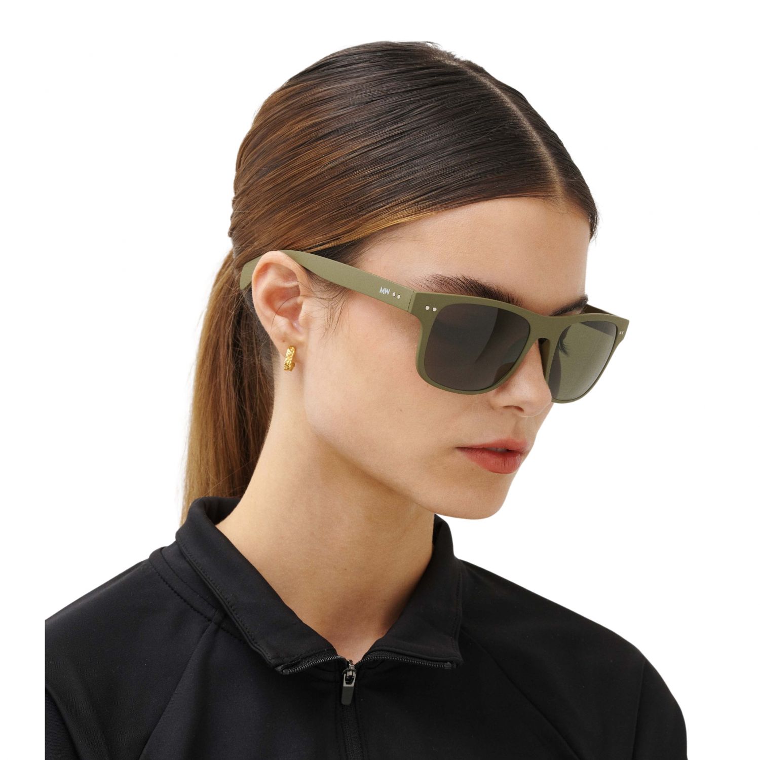MessyWeekend Tempo, gafas de sol, verdes