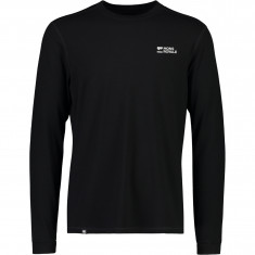 Mons Royale Cascade Merino Base Layer, pánske lyžiarske spodné tričko, čierna