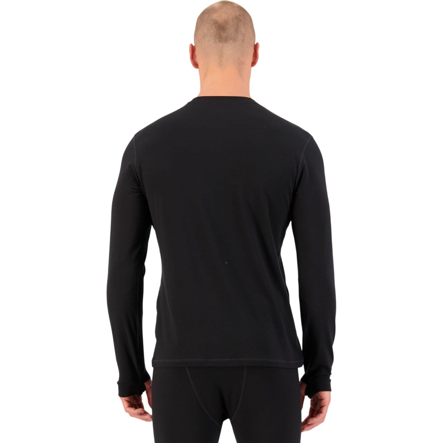 Mons Royale Cascade Merino Base Layer, skiundertrøje, herre, sort