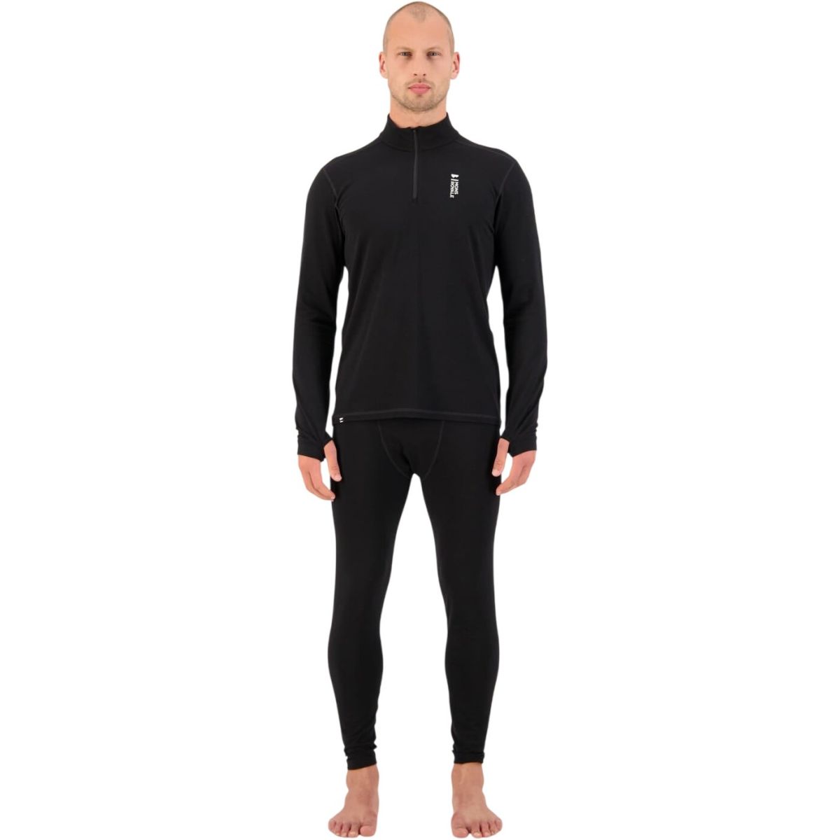 Mons Royale Cascade Merino Base Layer, Skiunterhose, Herren, schwarz