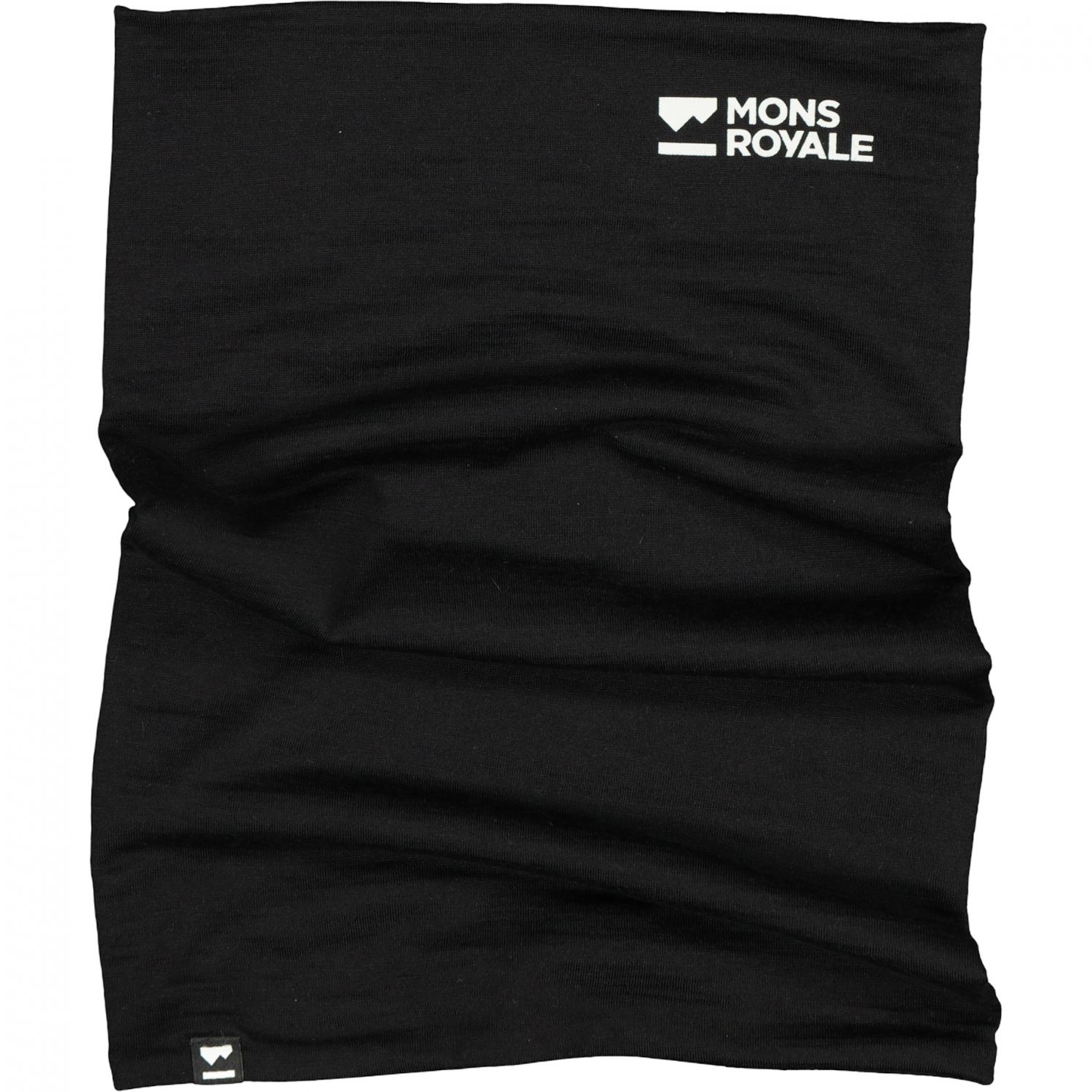 Mons Royale Double Up Merino, braga para el cuello, negro