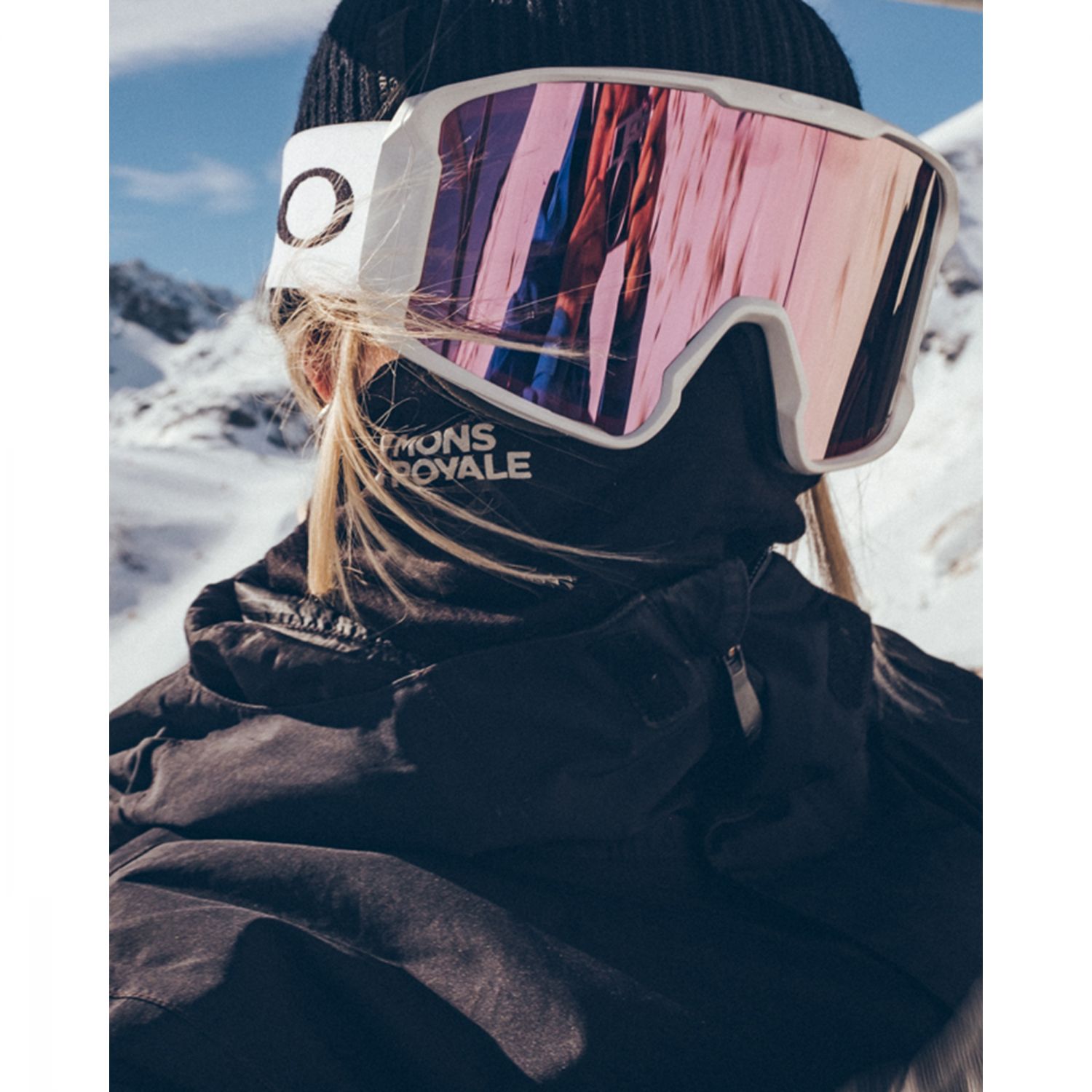 Mons Royale Double Up Merino, nyakmelegít?, fekete