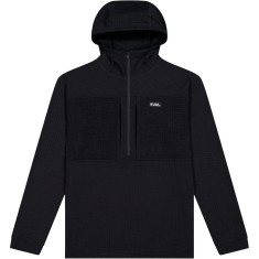 Mons Royale Offgrid Merino Fleece 1/2 Zip Long Sleeve, forro polar, hombre, negro