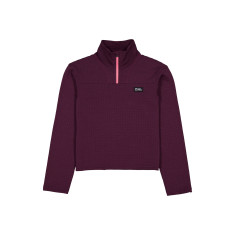 Mons Royale Offgrid Merino Fleece Long Sleeve, Fleecepullover, Damen, lila