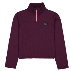 Mons Royale Offgrid Merino Fleece Long Sleeve, polár pulóver, n?i, lila
