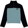 Mons Royale Offgrid Merino Fleece Long Sleeve, polaire à manches longues, femme, bleu/noir
