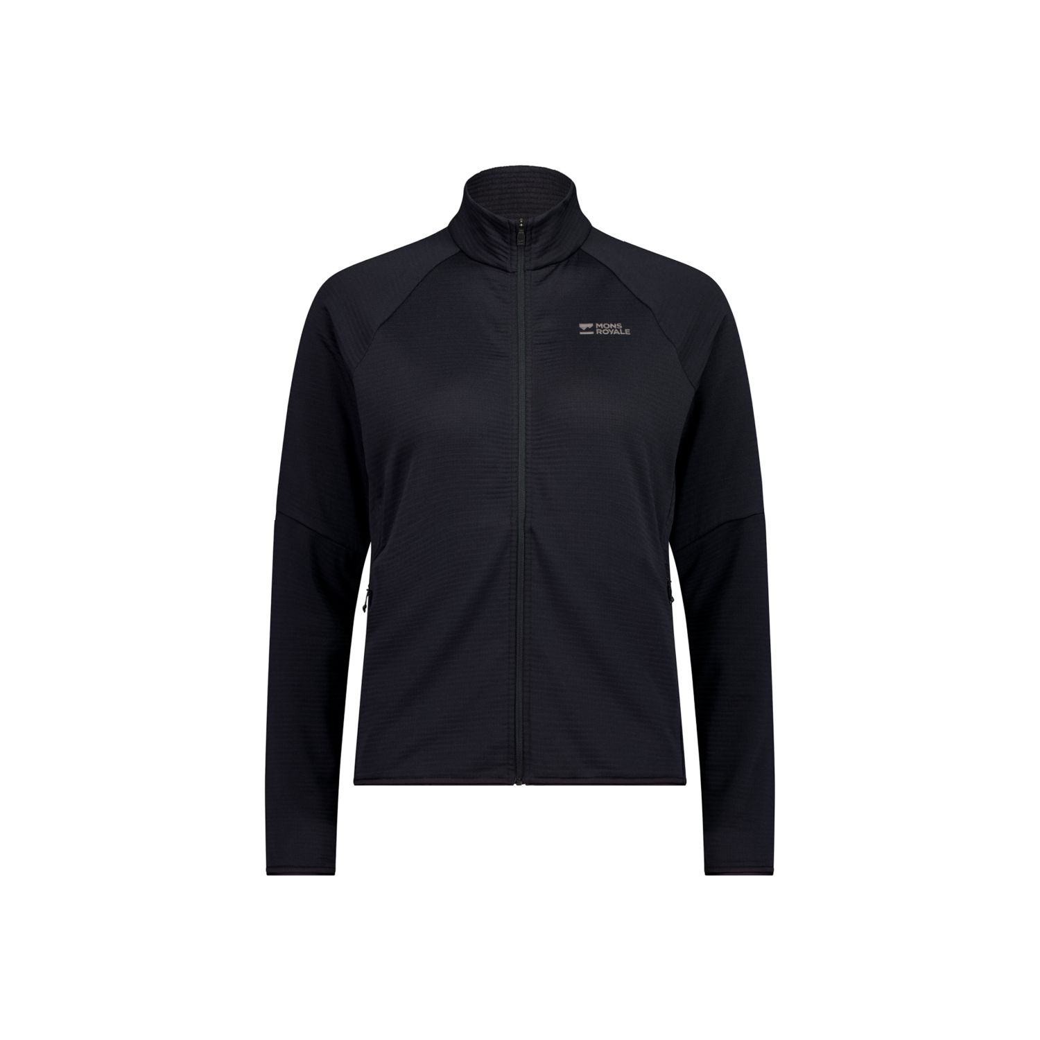 Mons Royale Quad Merino Fleece Jacket, fleecejakke, dame, sort