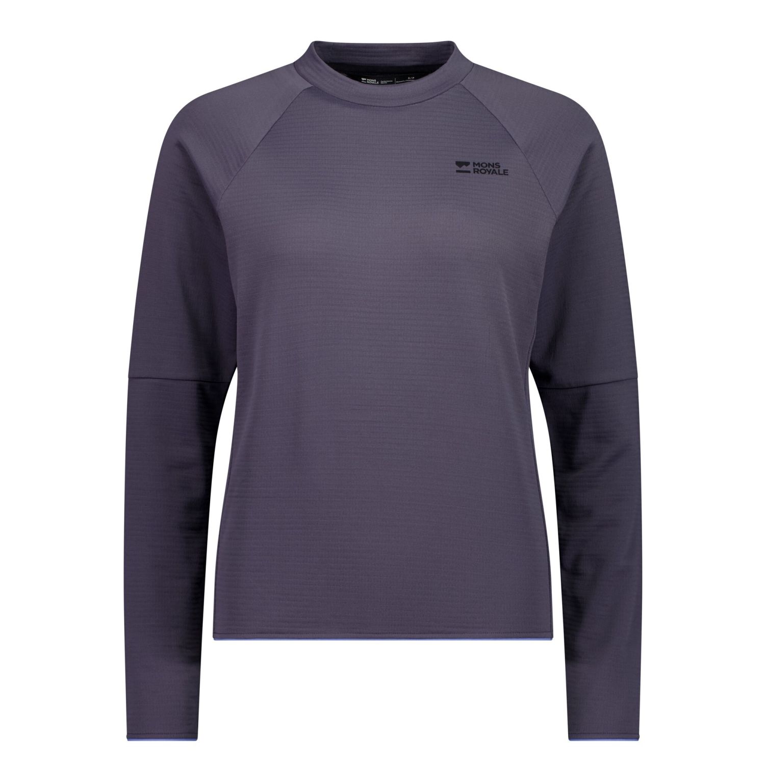 Mons Royale Quad Merino Fleece Pullover, Fleecegenser, Dame, Volcano