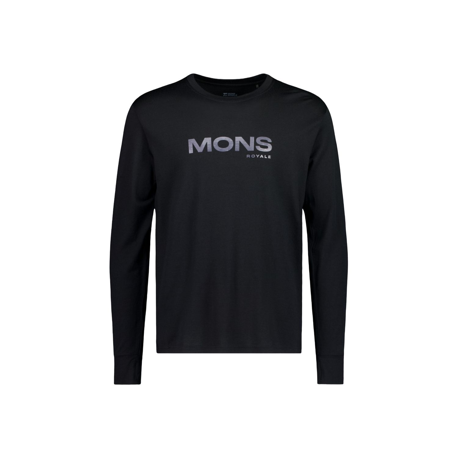 Mons Royale Yotei Merino Classic Long Sleeve, base layer top, men, black