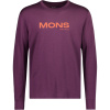 Mons Royale Yotei Merino Classic Long Sleeve, camiseta térmica, hombre, lila
