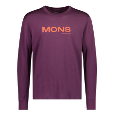 Mons Royale Yotei Merino Classic Long Sleeve, funk?ní triko, pánské, fialová