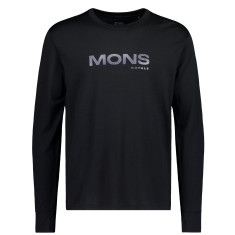 Mons Royale Yotei Merino Classic Long Sleeve, funk?ní triko s dlouhým rukávem, pánské, ?erná