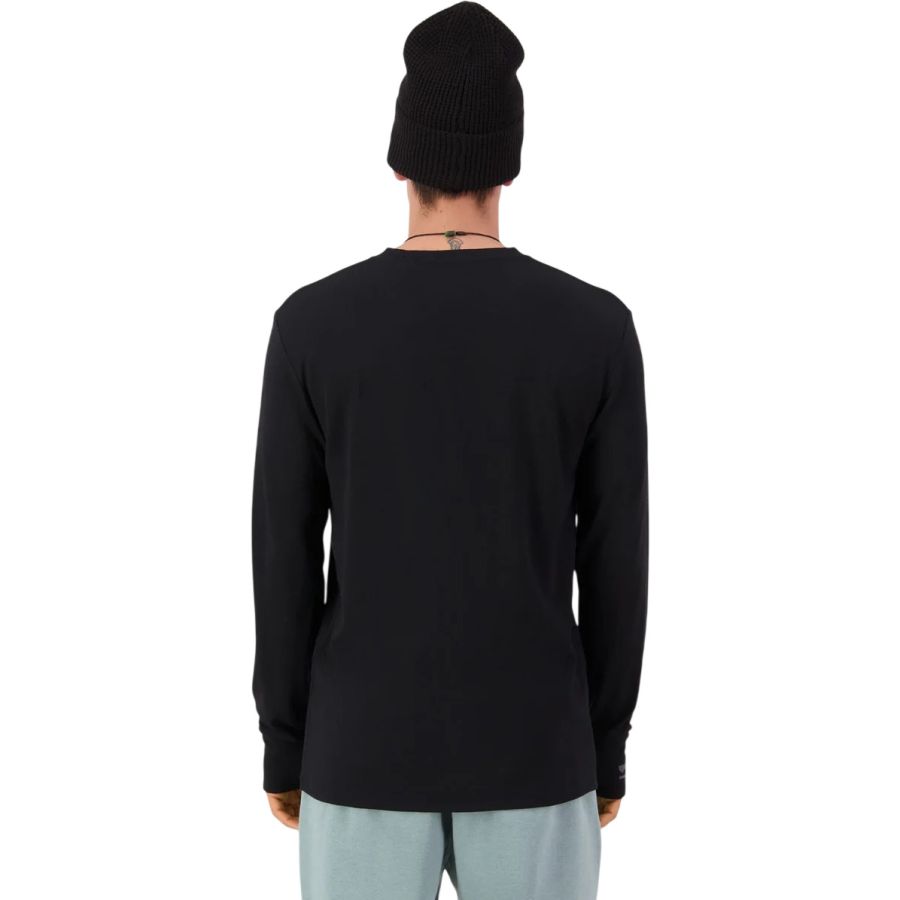 Mons Royale Yotei Merino Classic Long Sleeve, skiundertrøje, herre, sort