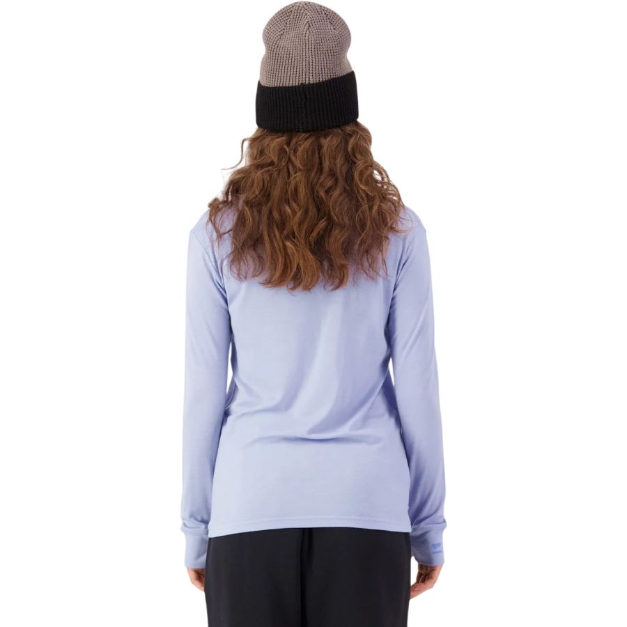 Mons Royale Yotei Merino Classic Long Sleeve, Skiunterhemd, Damen, blau