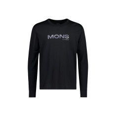 Mons Royale Yotei Merino Classic Long Sleeve, Skiunterhemd, Herren, schwarz