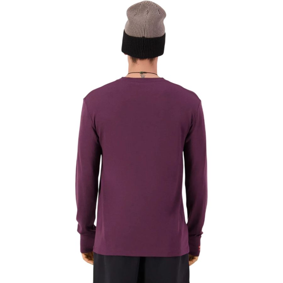 Mons Royale Yotei Merino Classic Long Sleeve, sous-vêtement de ski, homme, violet