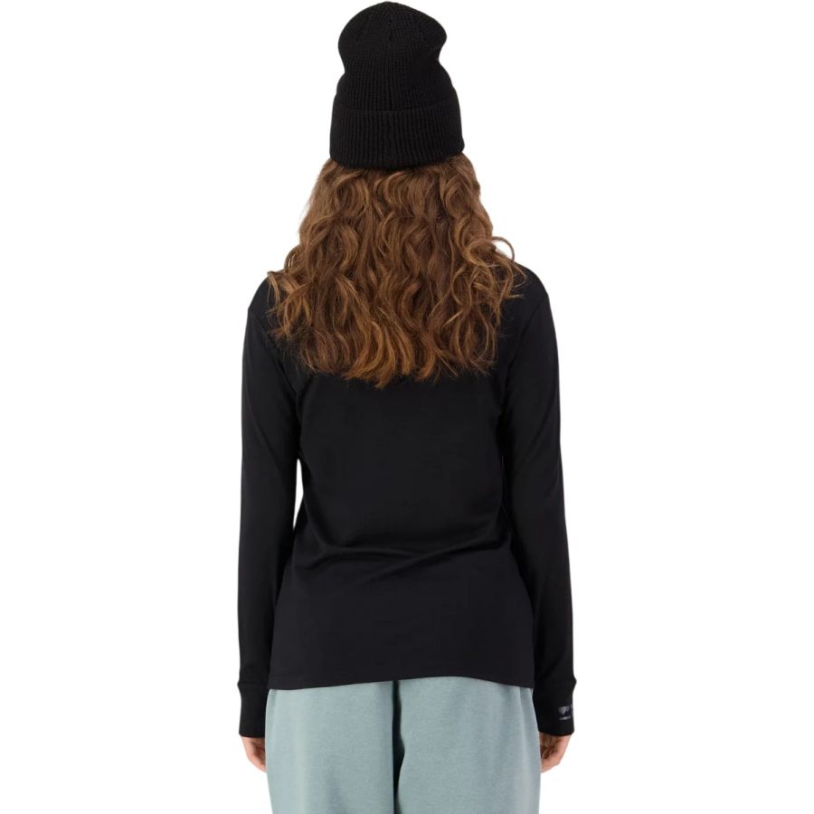 Mons Royale Yotei Merino Classic Long Sleeve, Undertrøye, Dame, Black
