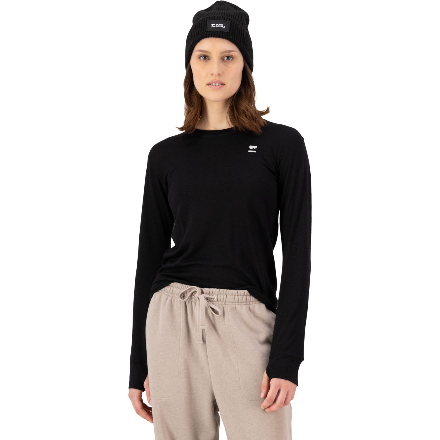 Mons Royale Yotei Merino Classic, termo triko, dámské, ?erné