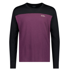 Mons Royale Yotei Merino Long Sleeve, base layer top, men, purple/black
