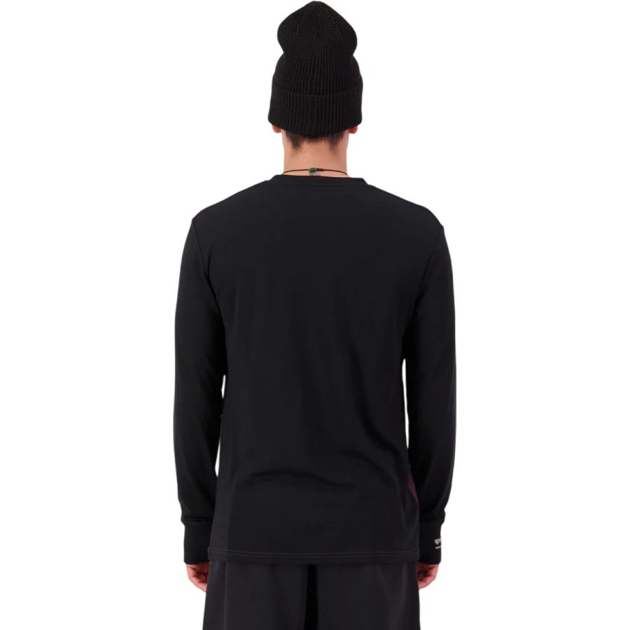 Mons Royale Yotei Merino Long Sleeve, base layer top, men, purple/black