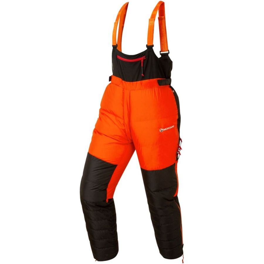 Montane Apex 8000 Down Salopettes, dunbyxor, unisex, orange