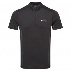 Montane Dart Zip T-Shirt, herre, sort