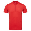 Montane Dart Zip T-Shirt, homme, rouge