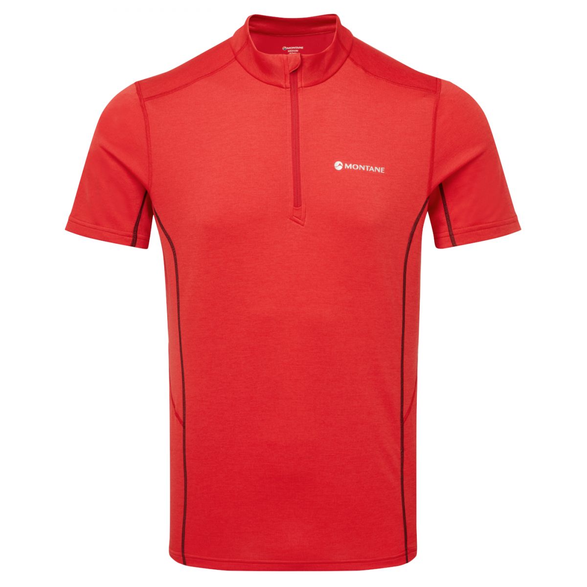 Montane Dart Zip T-Shirt, homme, rouge
