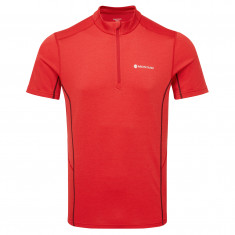 Montane Dart Zip T-Shirt, t-paita, miehet, punainen