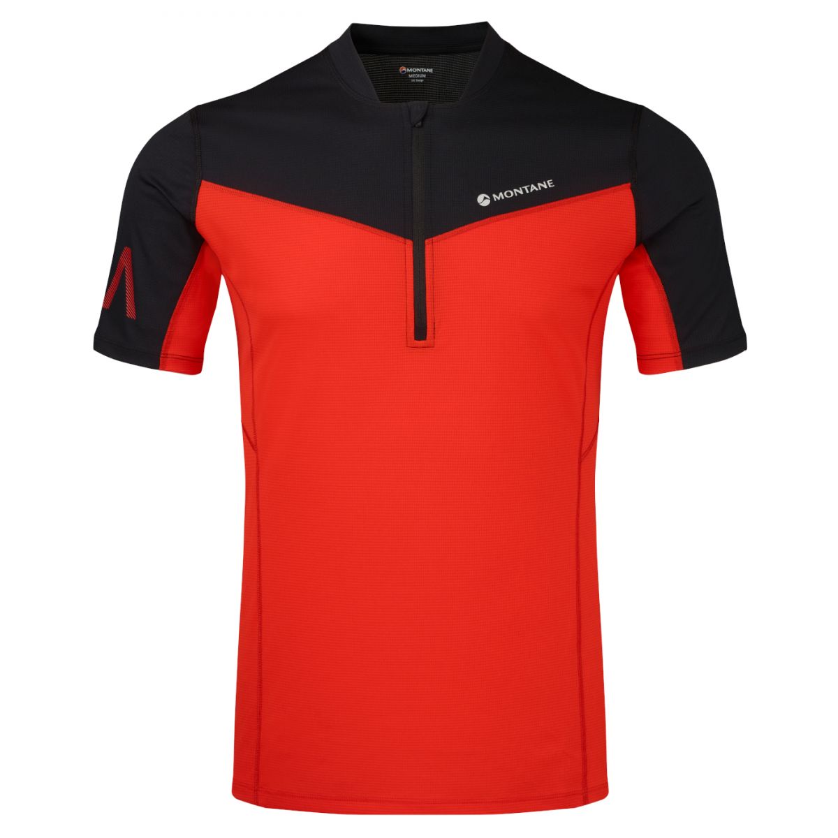 Montane Dragon Zip T-Shirt, Herren, rot