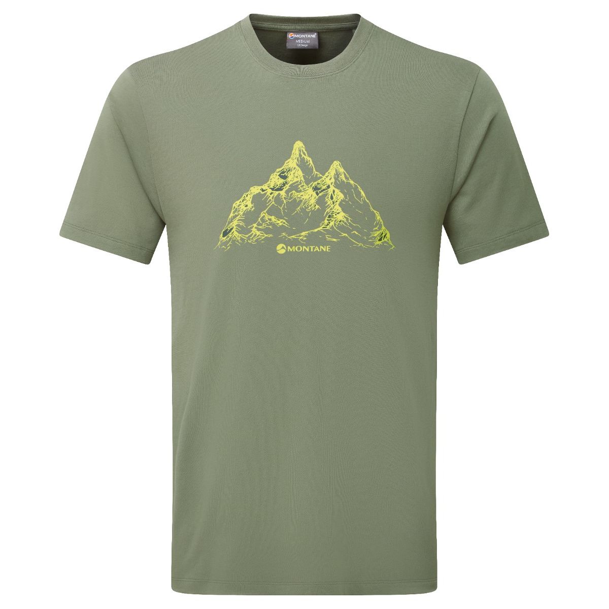 Montane Dual Mountain T Shirt, Herren, grün