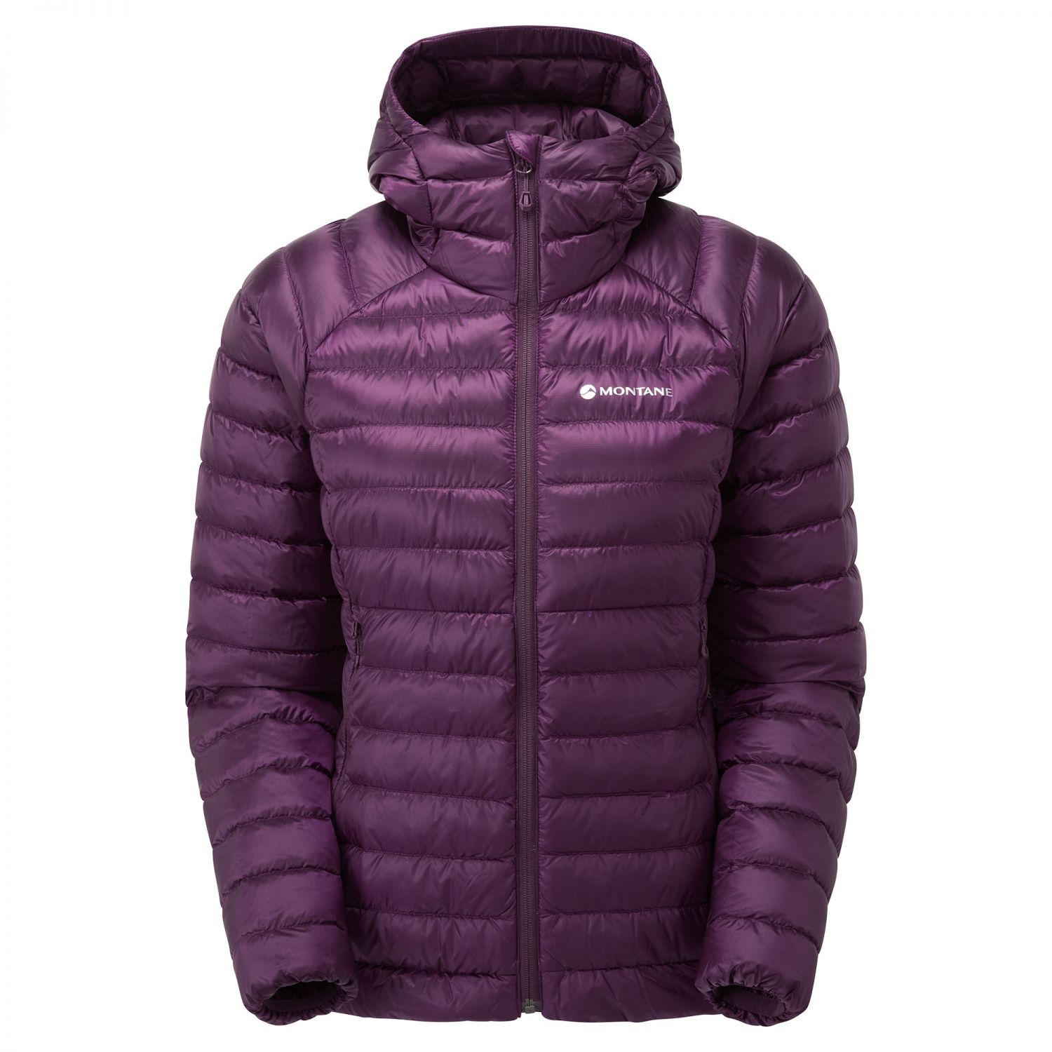Montane F Anti-Freeze Hoodie, dámska páperová bunda, tmavo fialová