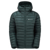 Montane F Anti-Freeze Hoodie, kurtka puchowa, damska, ciemnozielony