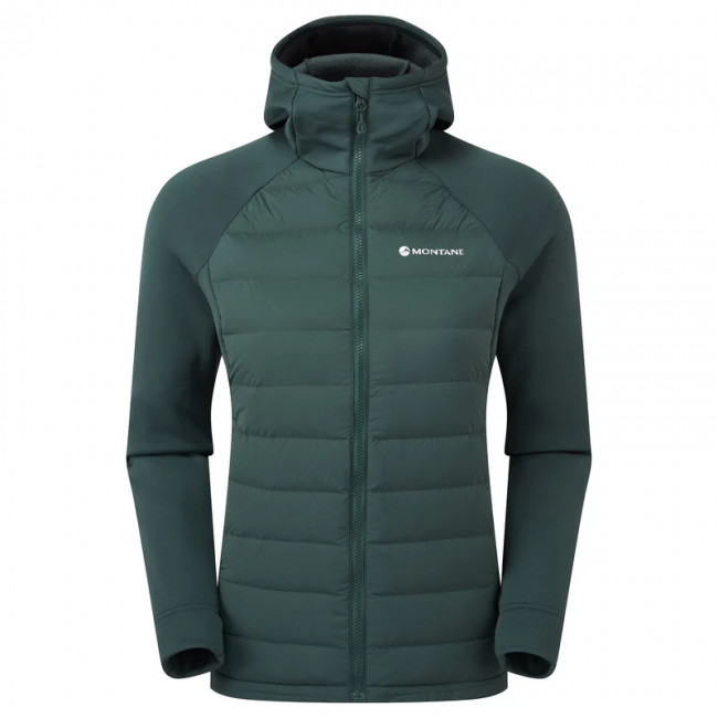 Montane F Composite Hoodie, Daunenjacke, Damen, dunkelgrün