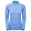 Montane F Dart Zip Neck, dame, lyseblå