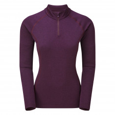 Montane F Dart Zip Neck, Damen, dunkelviolett