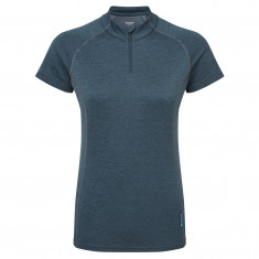 Montane F Dart Zip T-Shirt, dame, blå