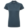Montane F Dart Zip T-Shirt, koszulka, damska, niebieska