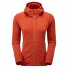 Montane F Protium Hoodie, fleecová mikina, dámska, červená