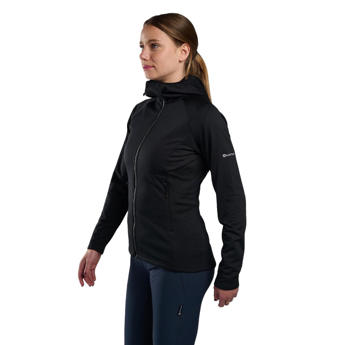 Montane F Protium Hoodie, hanorac din fleece, femeie, negru