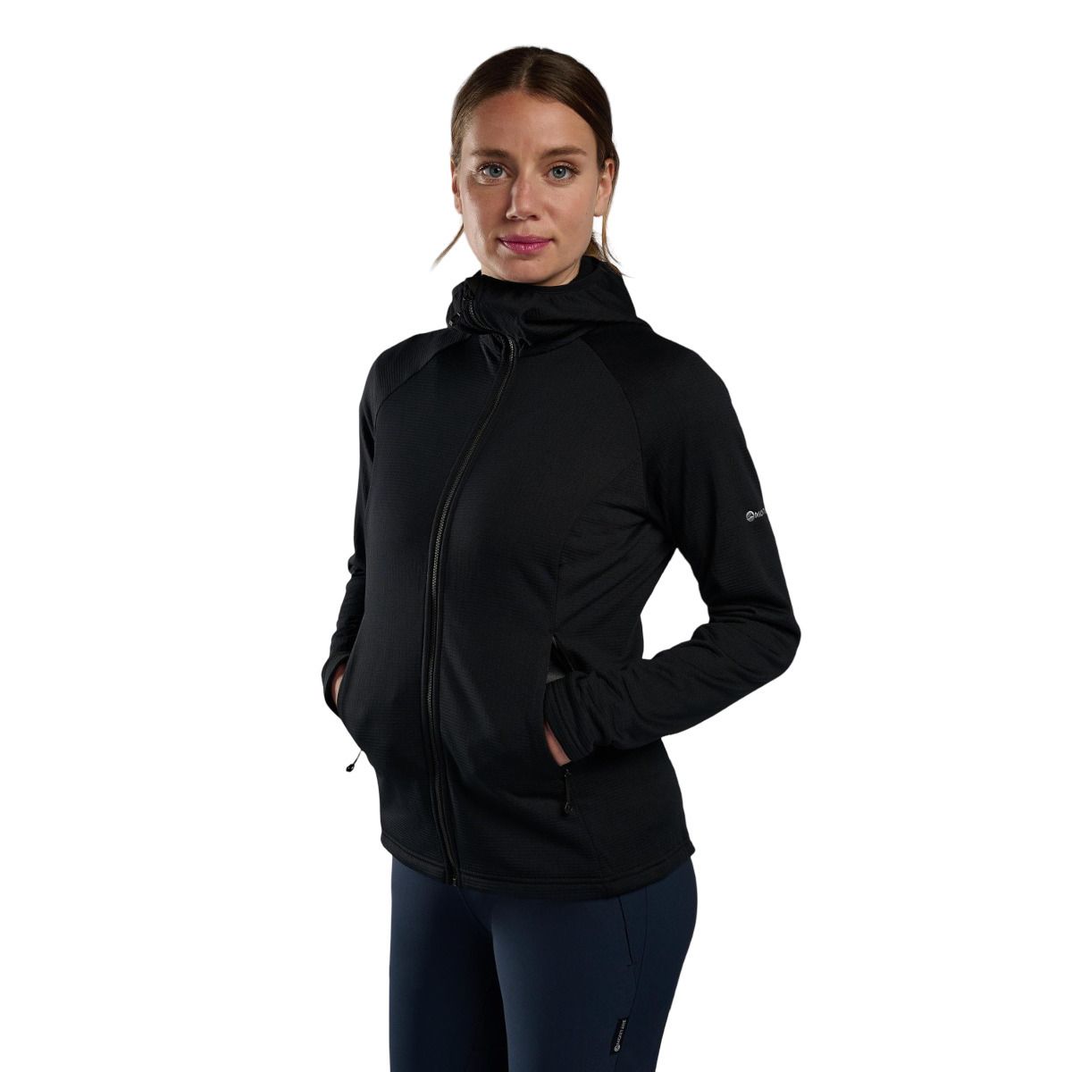 Montane F Protium Hoodie, hanorac din fleece, femeie, negru