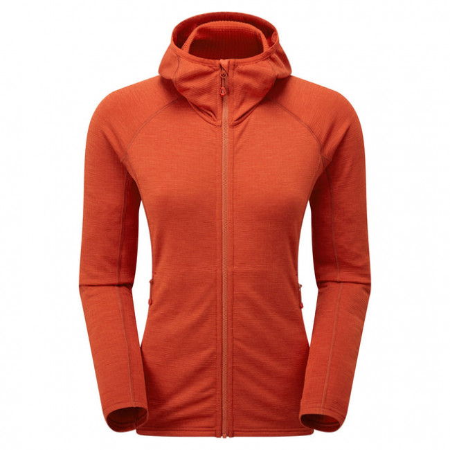 Montane F Protium Hoodie, hanorac din fleece, femeie, roșu