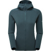 Montane F Protium Hoodie, pulôver de lã, mulher, verde escuro
