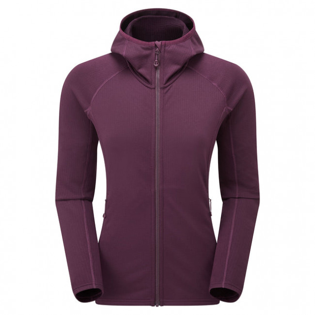 Montane F Protium Hoodie, pulover din fleece, pentru femei, mov închis