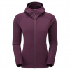Montane F Protium Hoodie, pulover din fleece, pentru femei, mov închis
