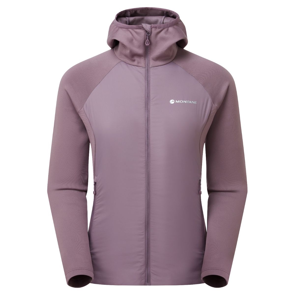 Montane F Sirocco Lite Hoodie, capa intermedia, mujer, morado