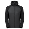 Montane F Sirocco Lite Hoodie, strato intermedio, donna, nero