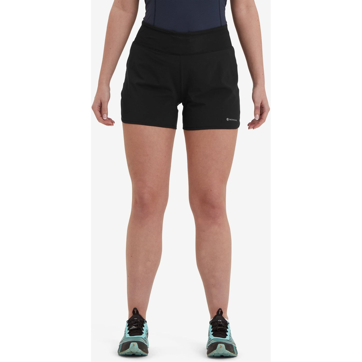 Montane F Slipstream 4 Shorts, donna, nero