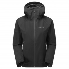 Montane F Spirit Jacket, chaqueta impermeable, mujer, negro
